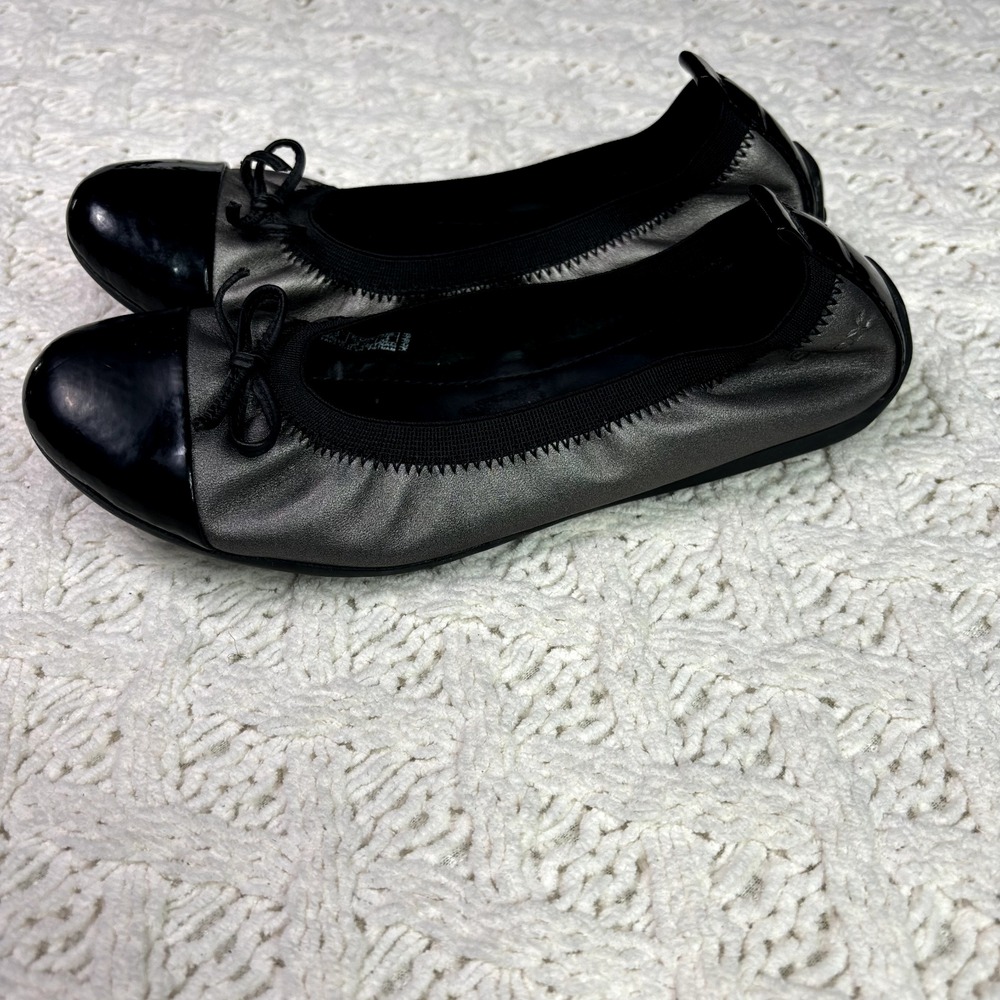 GEOX Ballet Flats NWOT Italian Patent Leather Shoes Women's 35 EU Fits US 6 - Picture 5 of 11